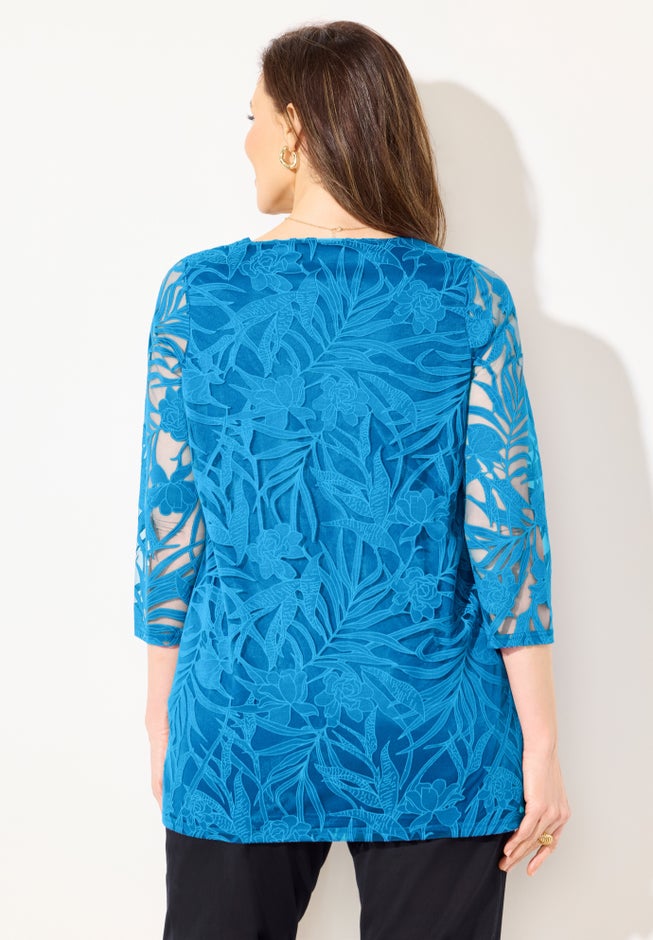 Jacquard Burnout Top image number 1