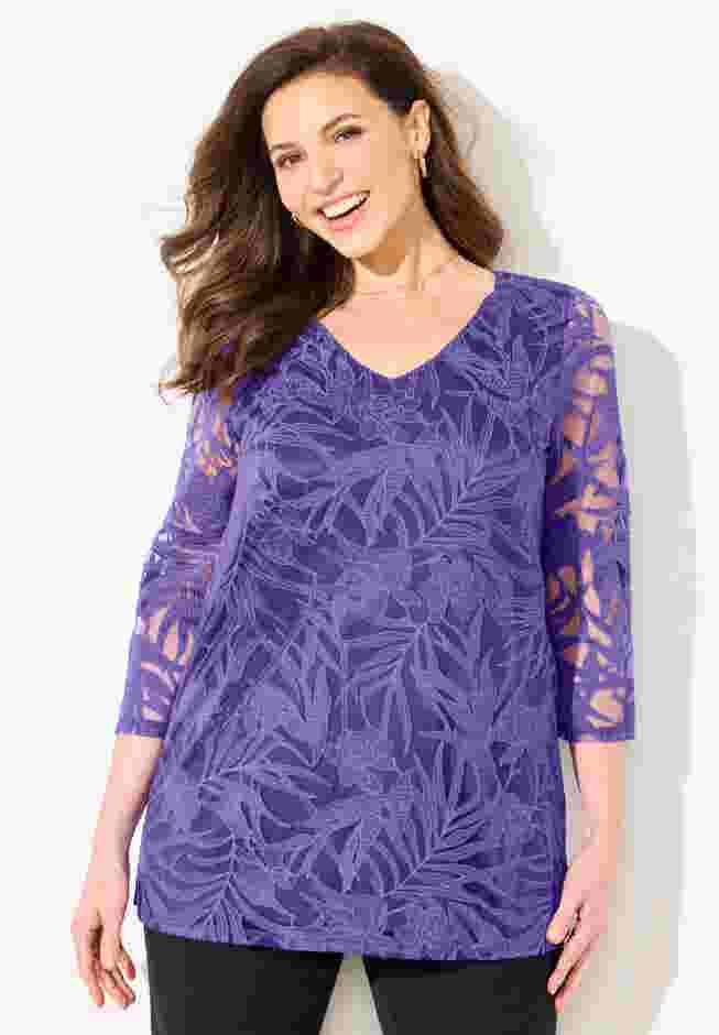 Jacquard Burnout Top image number 0
