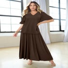 Flutter Sleeve Ultrasmooth&reg; Fabric Tee image number null