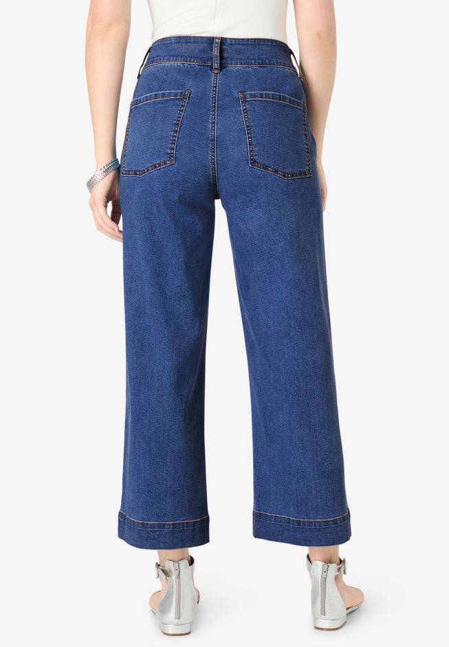 Wide Leg Crop Jean image number null