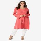 Long Knit Shimmer Cardigan Sweater image number null