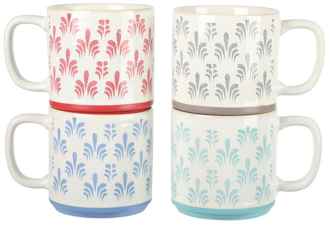 Palmridge 15 oz. Stackable Mugs, Set of 4 image number 2