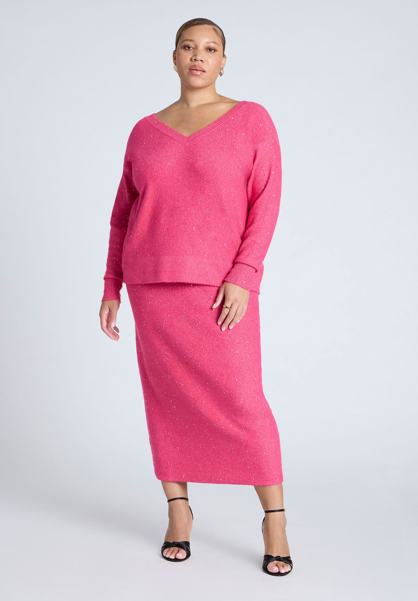 Sequin Sweater Skirt image number 1