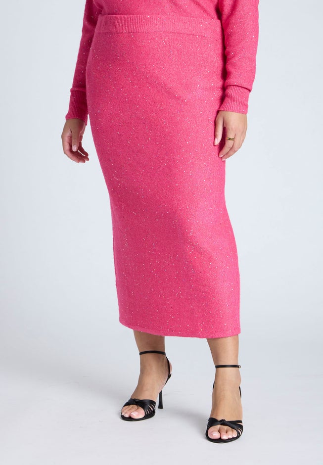 Sequin Sweater Skirt image number 2