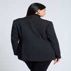 The Fluid Crepe Longline Blazer image number null