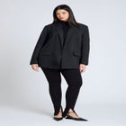 The Fluid Crepe Longline Blazer image number null