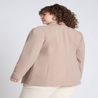 The Fluid Crepe Longline Blazer image number null