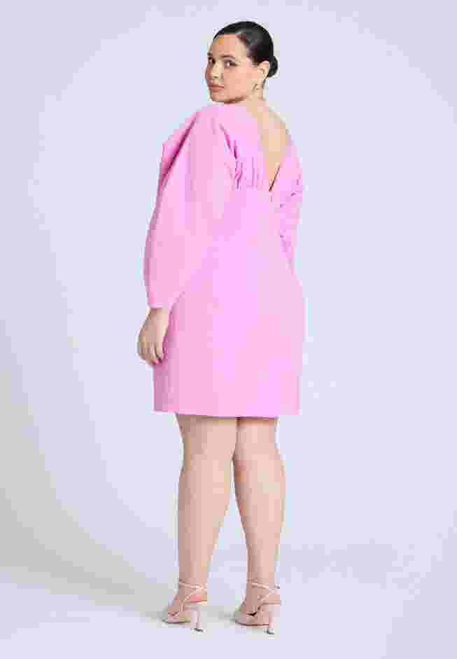Dramatic Sleeve Poplin Mini Dress image number 2