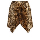 Pleated Print Skirt image number null