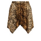 Pleated Print Skirt image number null