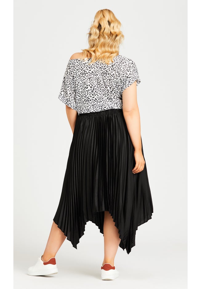 Pleated Plain Skirt image number 1