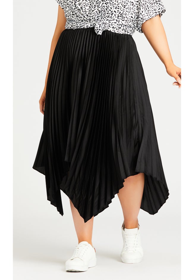 Pleated Plain Skirt image number 6