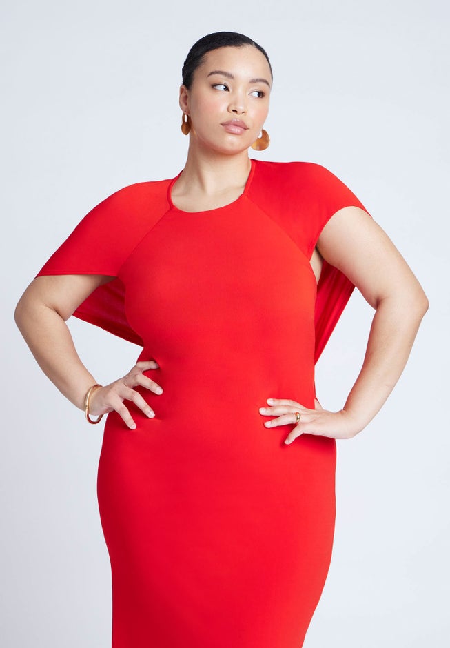 Cutout Back Midi Dress image number 4