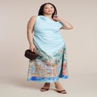 One Shoulder Maxi Dress image number null