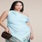 One Shoulder Maxi Dress image number null