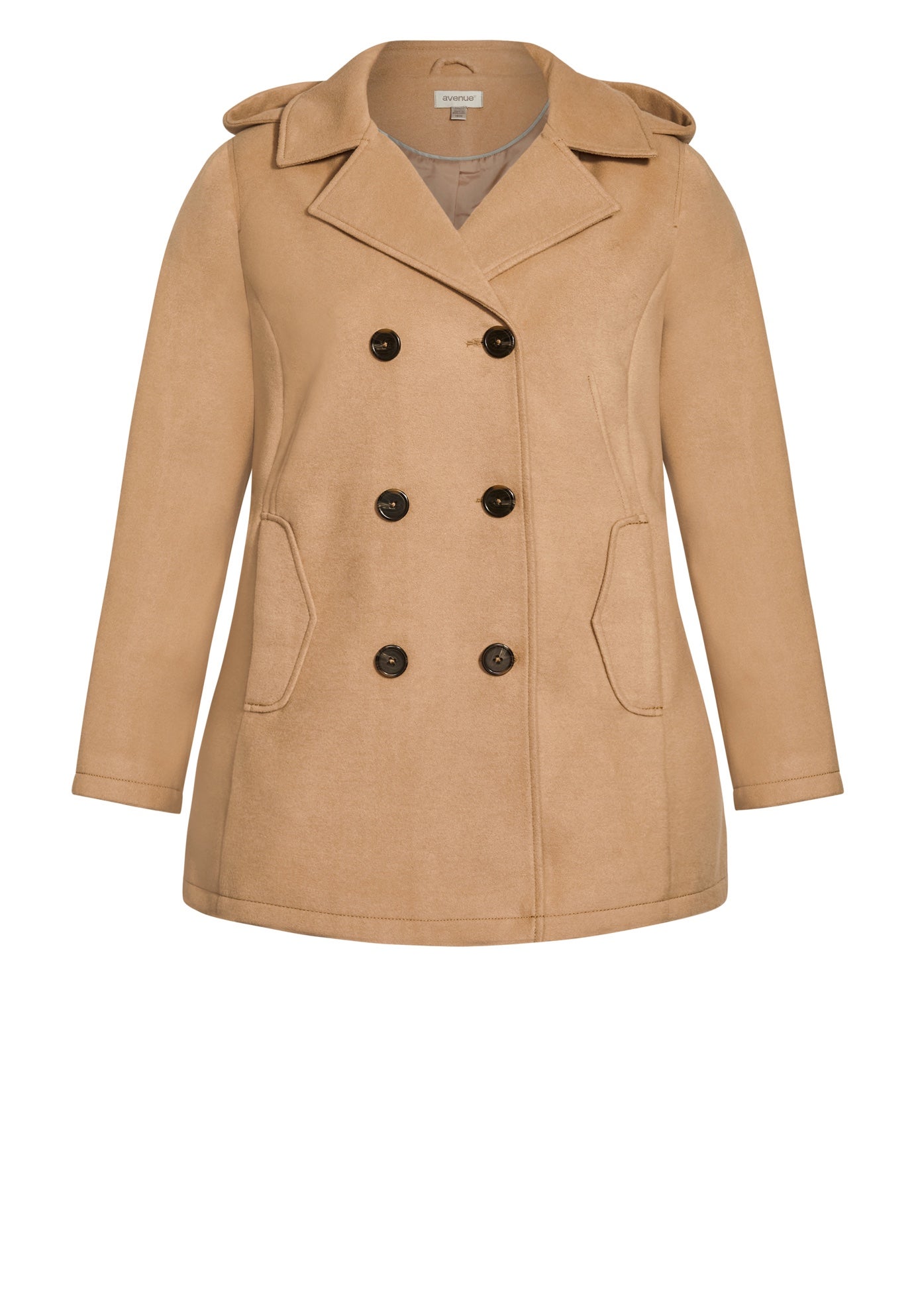 Faux Wool Peacoat image number 2