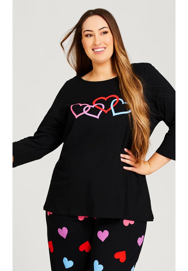 Heart Print Top image number 0