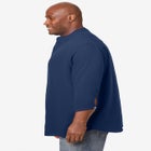 Gauze Mandarin Collar 3/4 Sleeve Shirt image number null