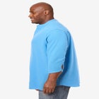 Gauze Mandarin Collar 3/4 Sleeve Shirt image number null