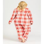 Button Check Fleece Sleep Top image number null