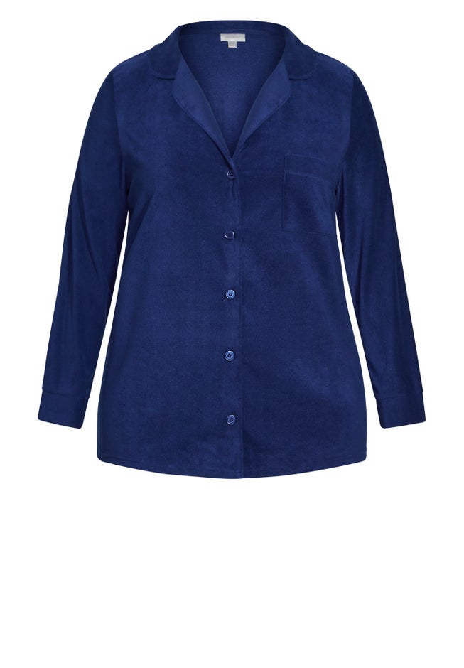 Button Fleece Top image number 2