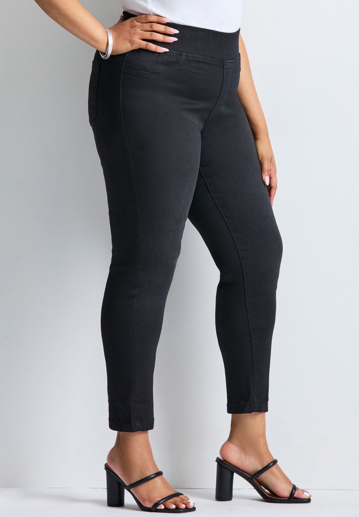 Butter Denim Pull-On High Rise Jean image number 2