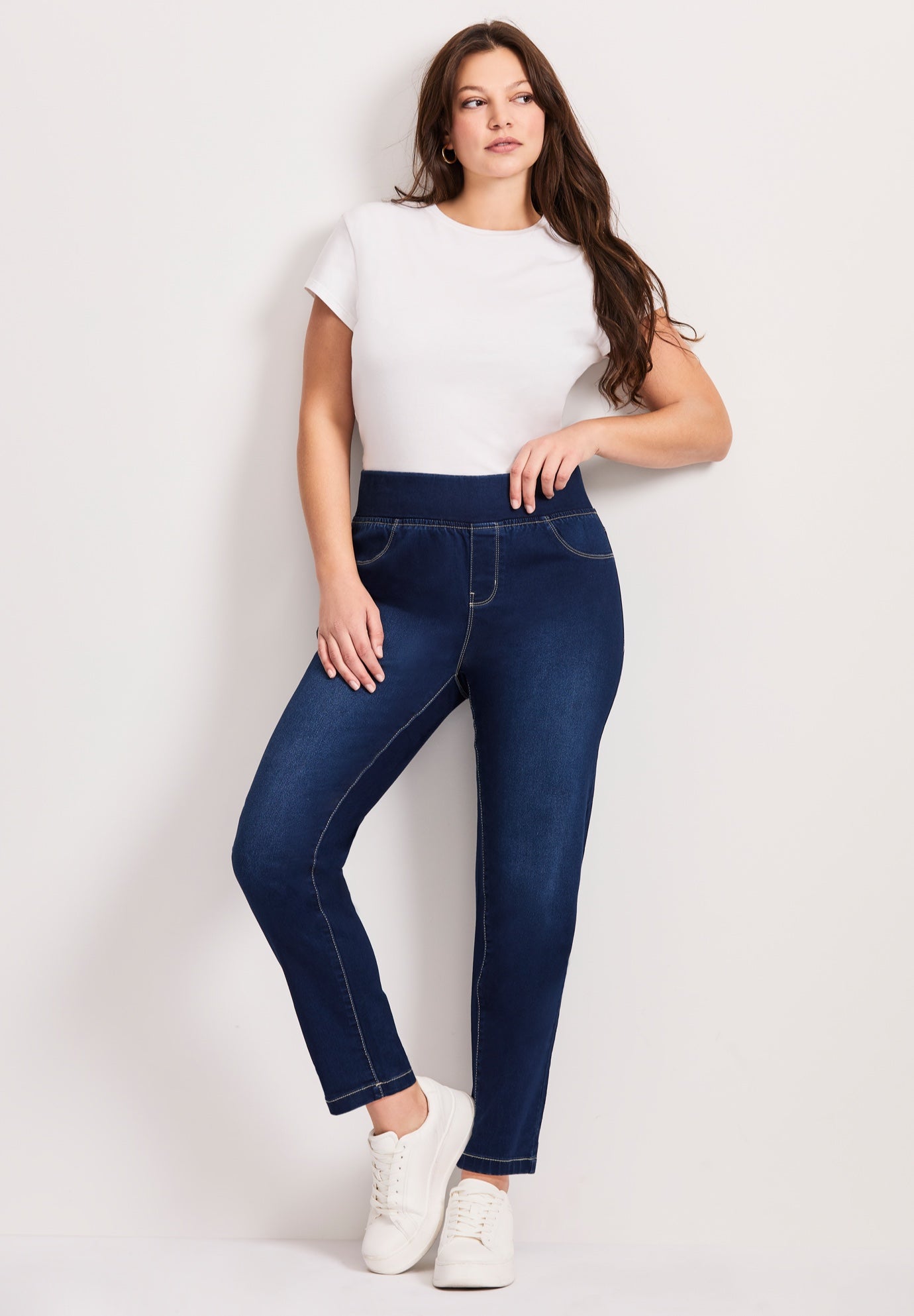 Butter Denim Pull-On High Rise Jean image number 0
