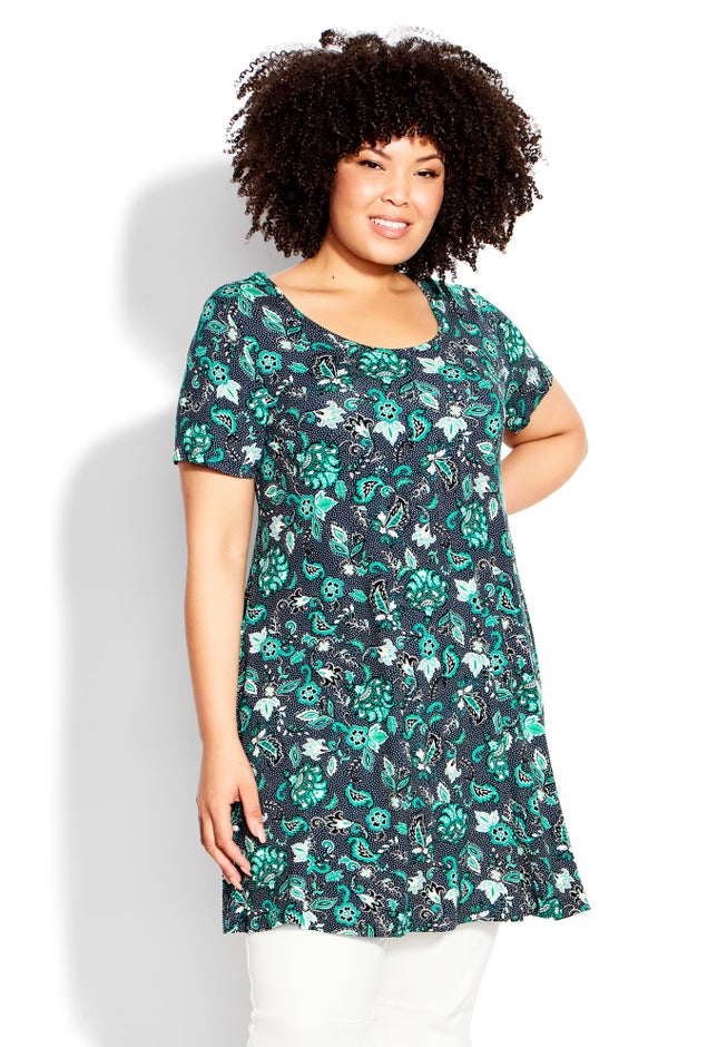 Love Swing Print Tunic image number 0