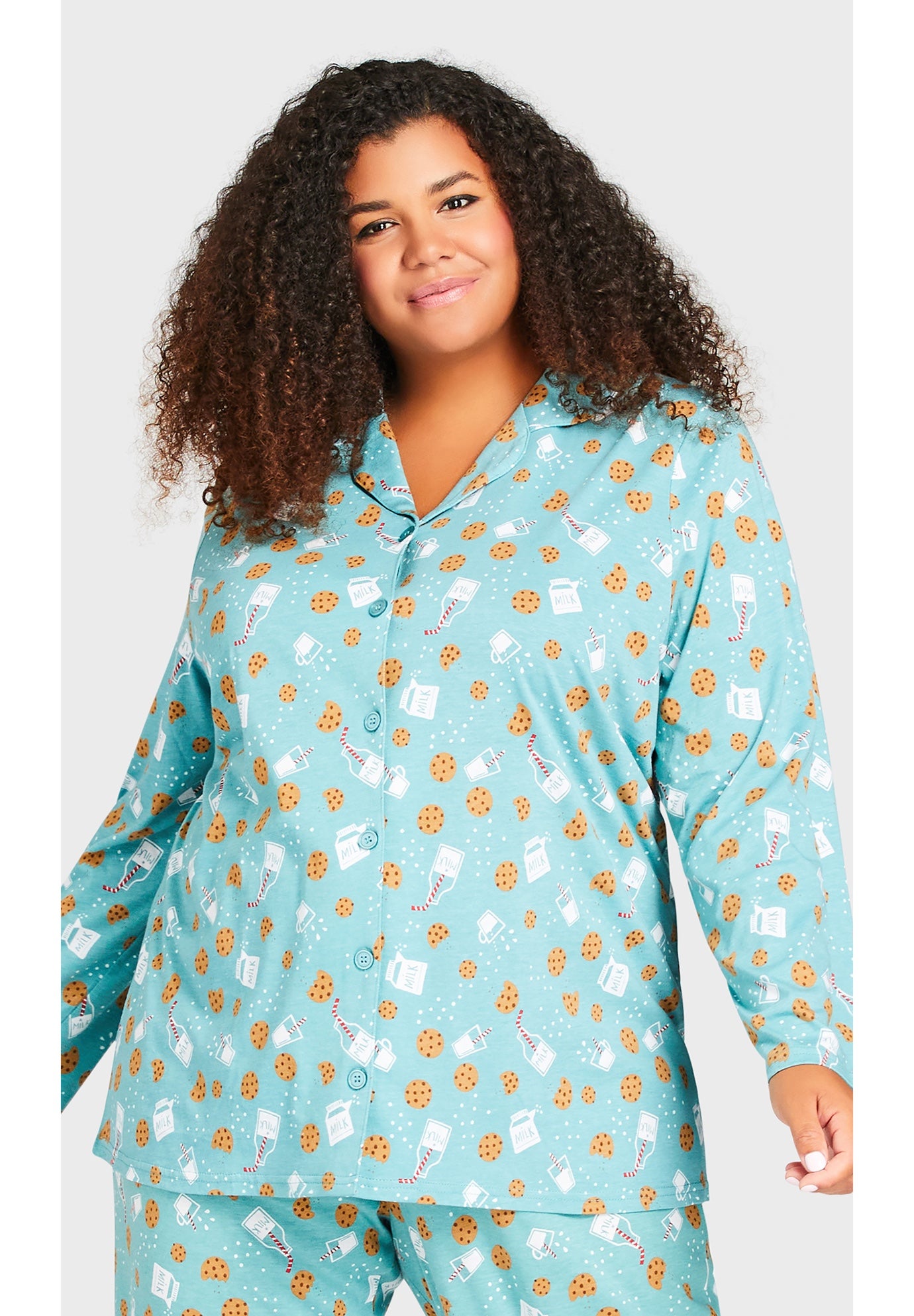 Button Through Sleep Top image number 3