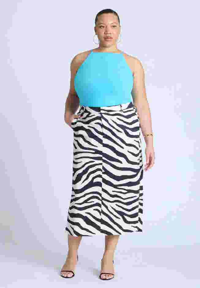 Printed Midi Skirt image number 1