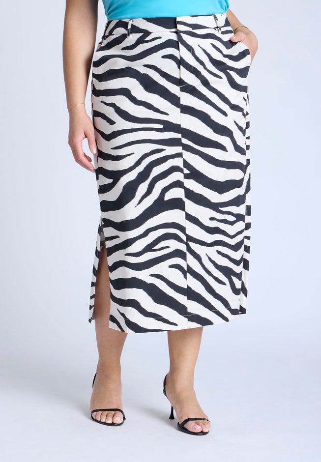 Printed Midi Skirt image number 2
