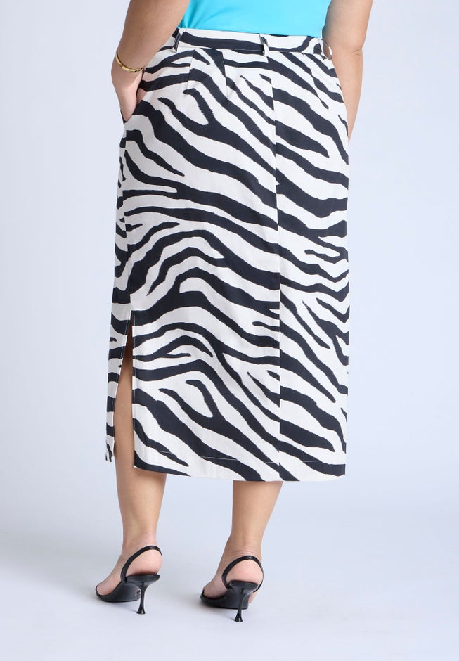 Printed Midi Skirt image number 3