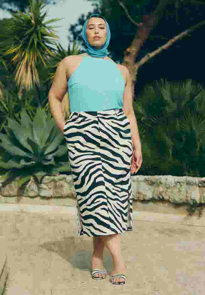 Printed Midi Skirt image number 0
