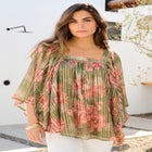 Square Neck Lurex Blouse image number null