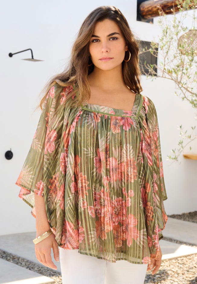 Square Neck Lurex Blouse image number 3