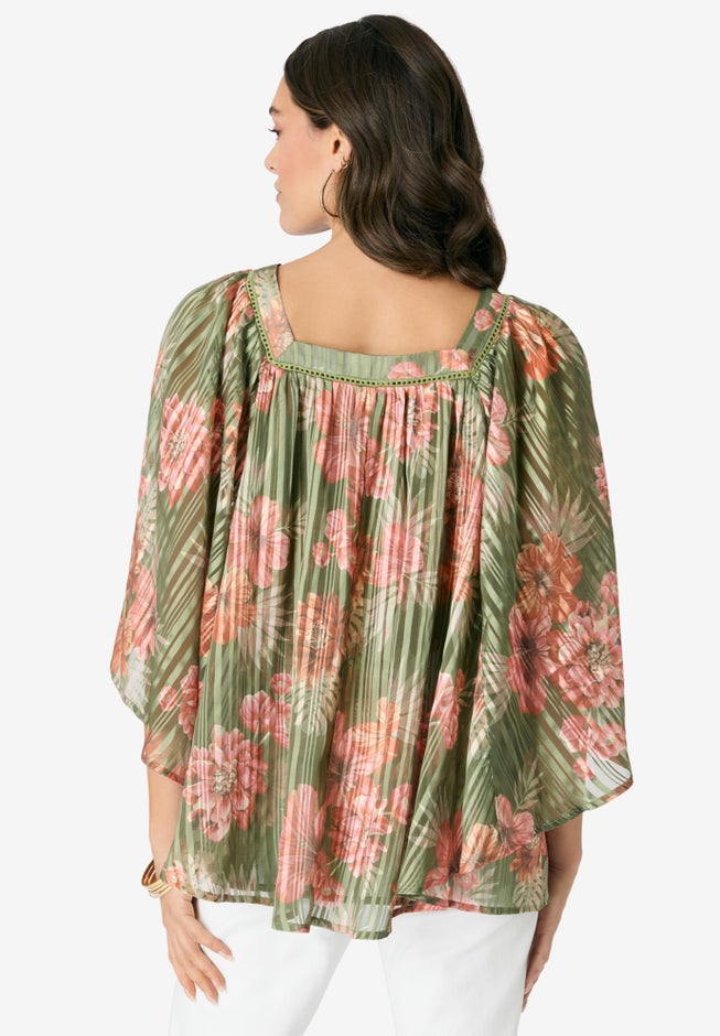 Square Neck Lurex Blouse image number 1