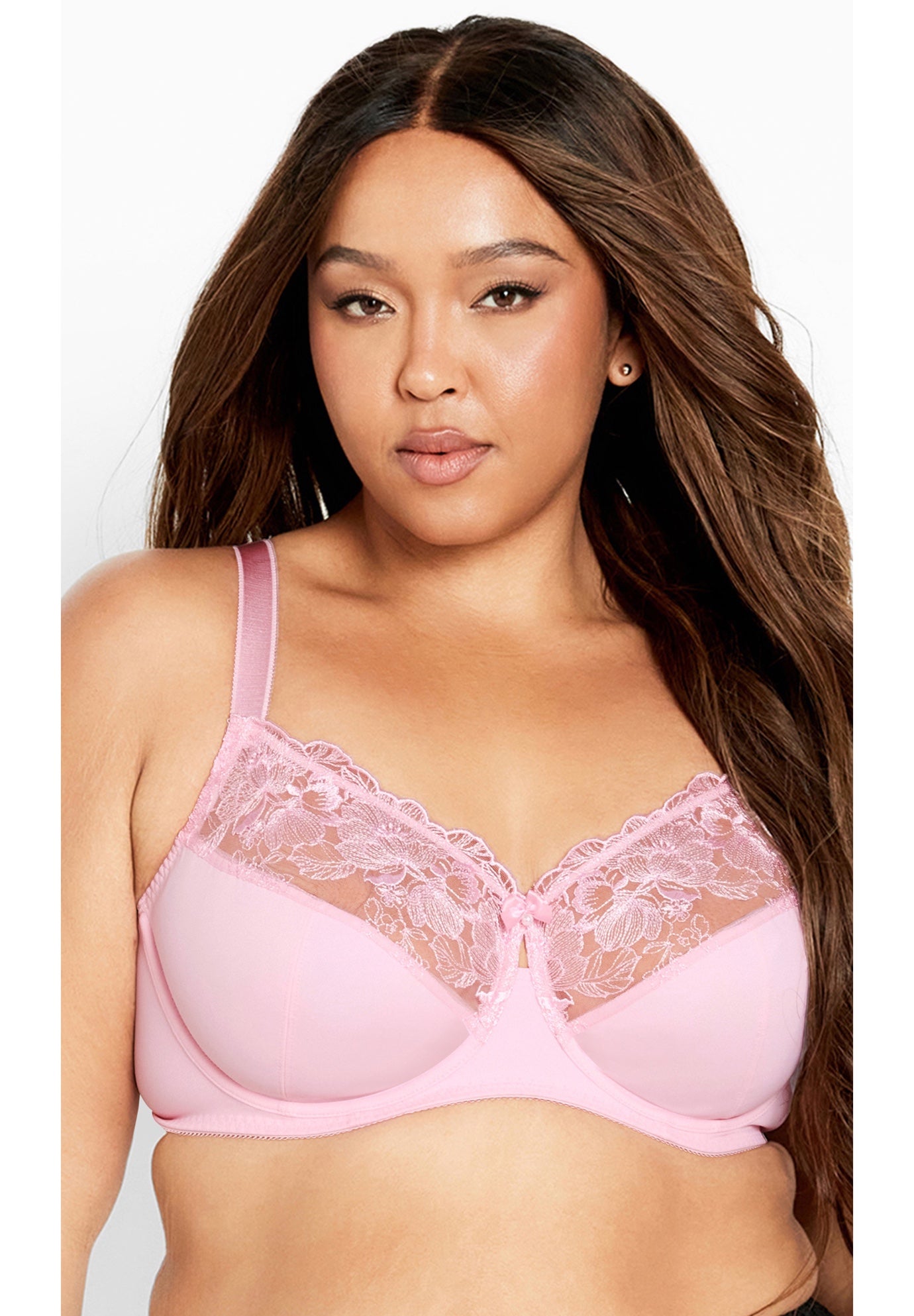 Embroidered Full Support Underwire Bra image number 0