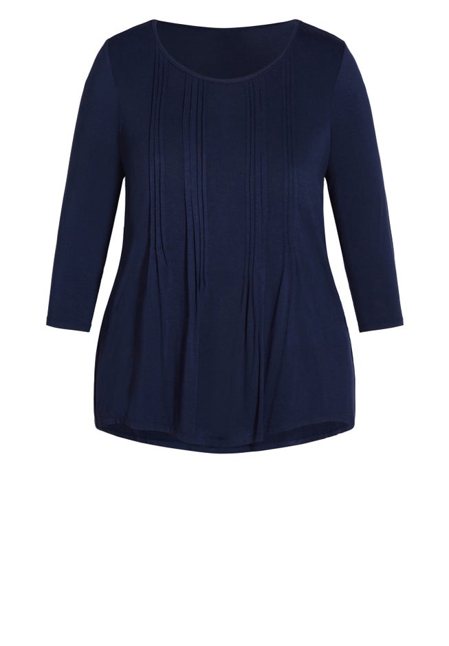 Milly Pleat Plain Top image number 2