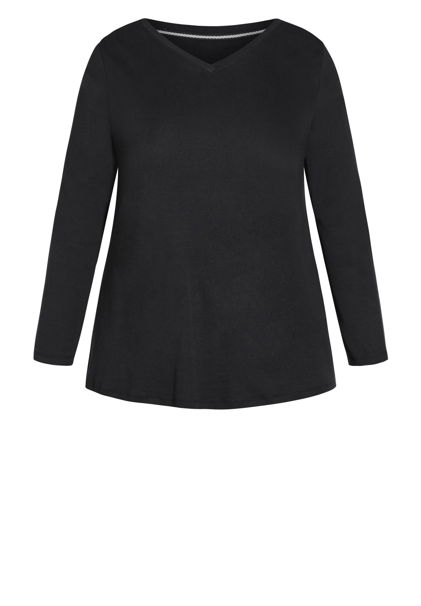 V-Neck Essential Long Sleeve Tee image number 2