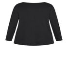 V-Neck Essential Long Sleeve Tee image number null