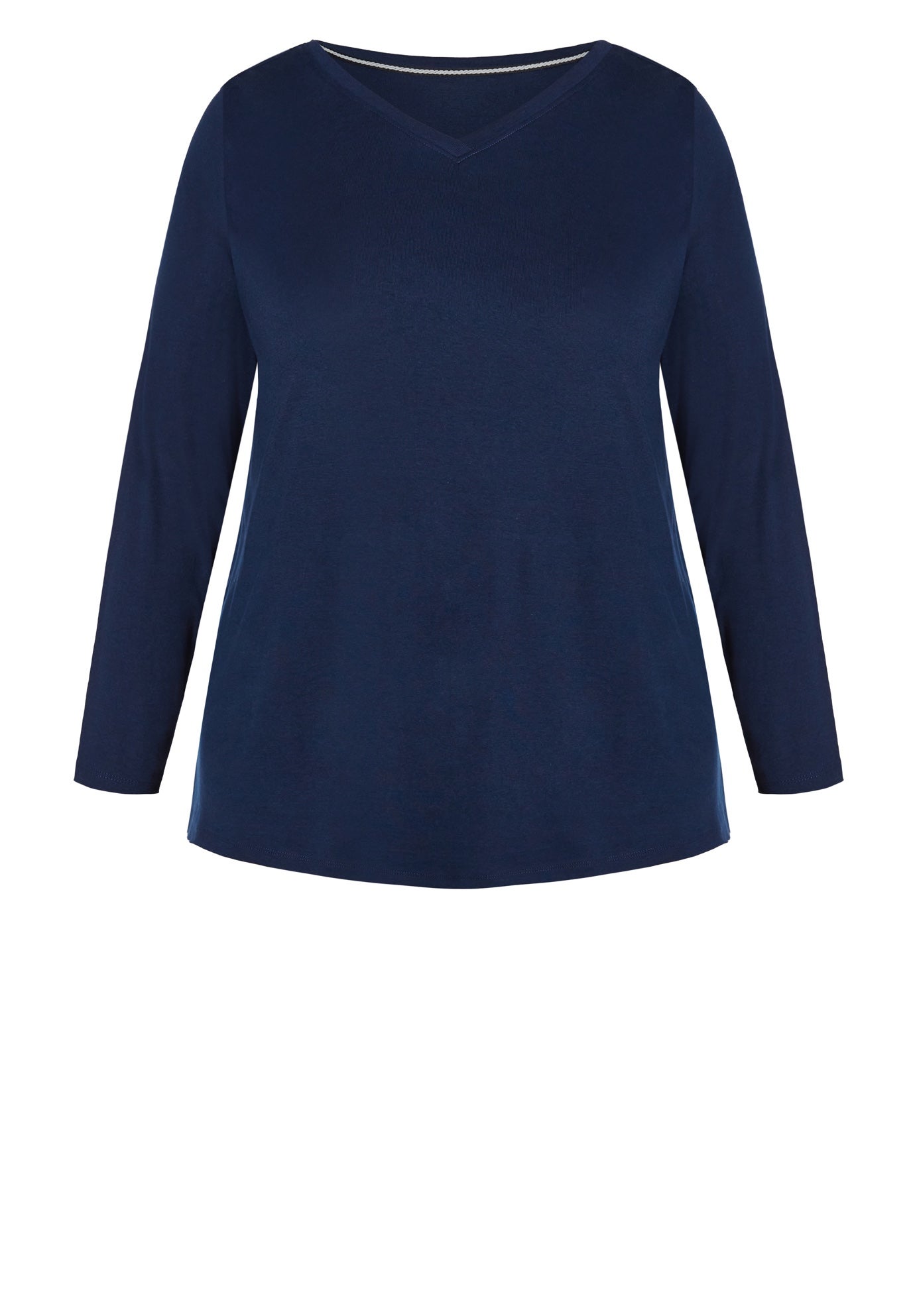 V-Neck Essential Long Sleeve Tee image number 2