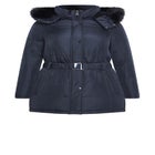 Belted Hood Puffer Coat image number null