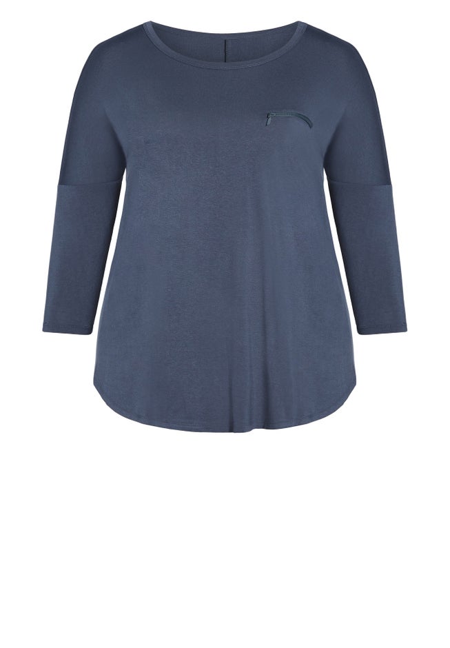 Neela Zip Plain Top image number 4