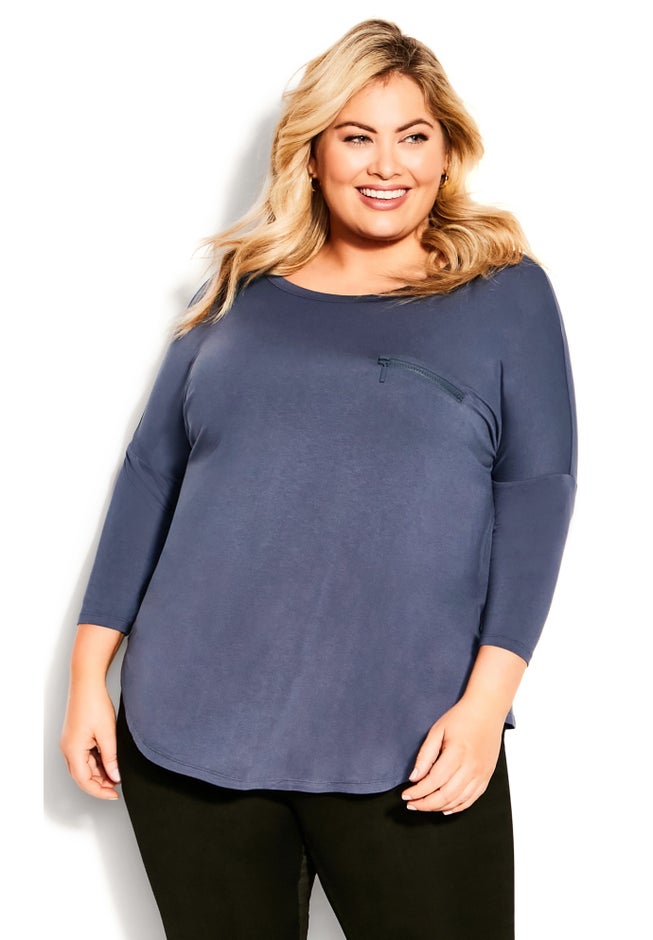 Neela Zip Plain Top image number 0