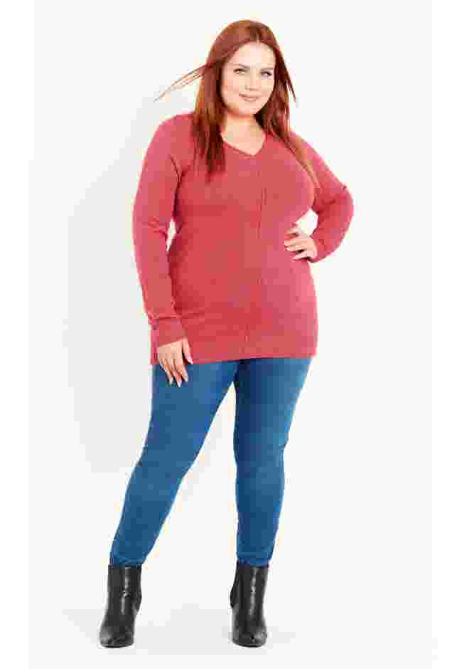V Neck Sweater image number 2