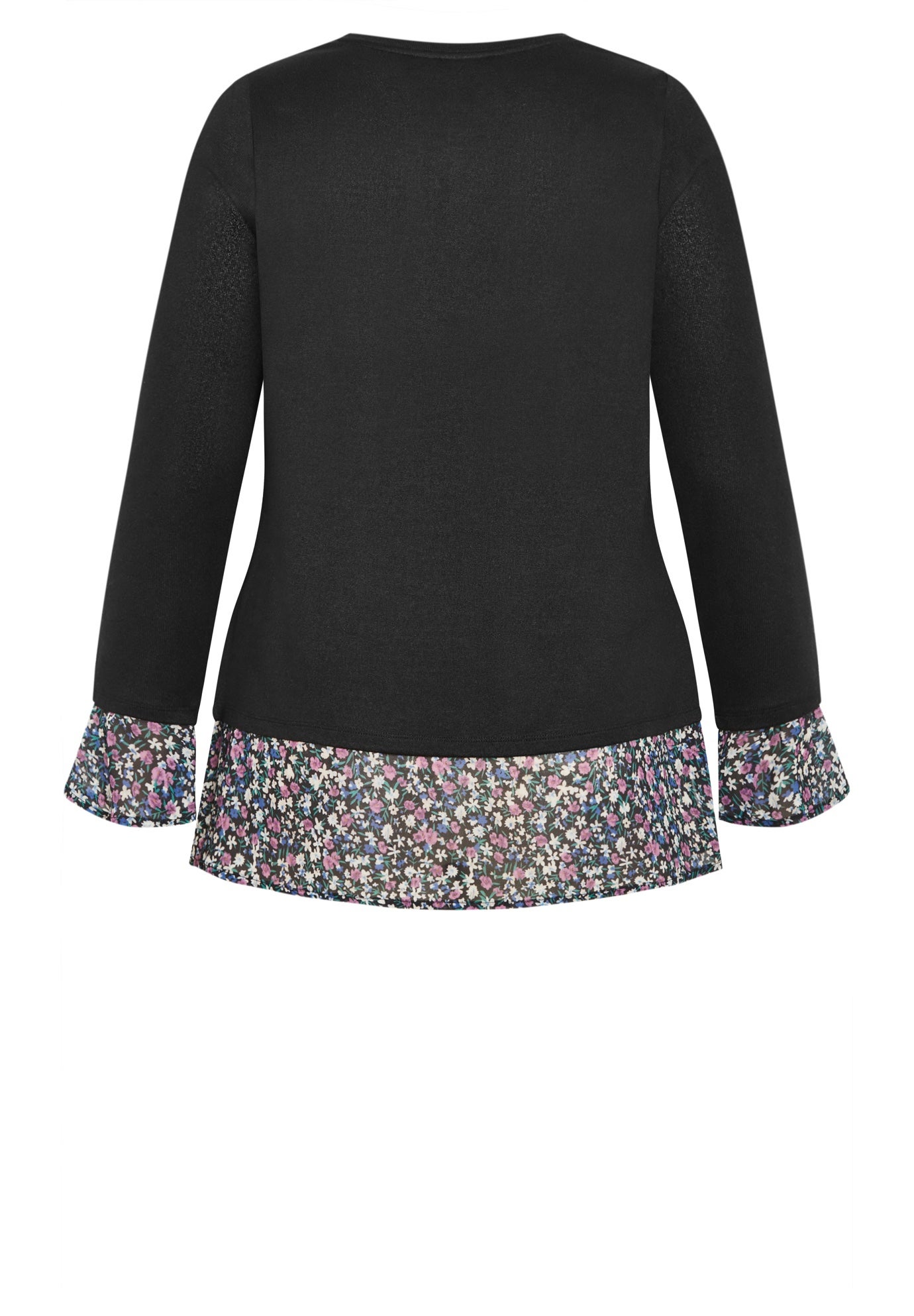 Hacci Chiffon Print Top image number 4