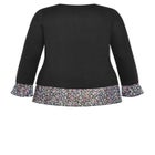 Hacci Chiffon Print Top image number null