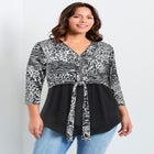 Lia Contrast Top image number null