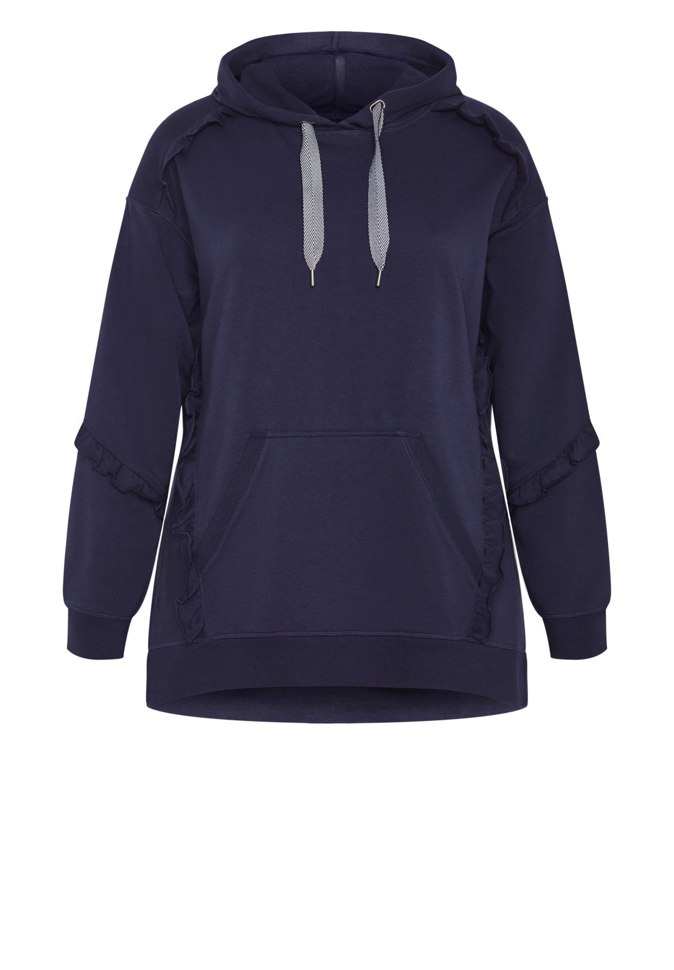 Frill Plain Hoodie image number 3