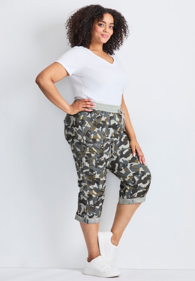 Cotton Roll Up Capri image number 2